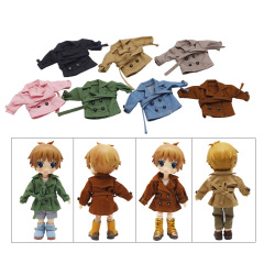 Ob11子供服コート風衣モリー子供服靴12分bjd gscymy人形コートかわいいクールな服