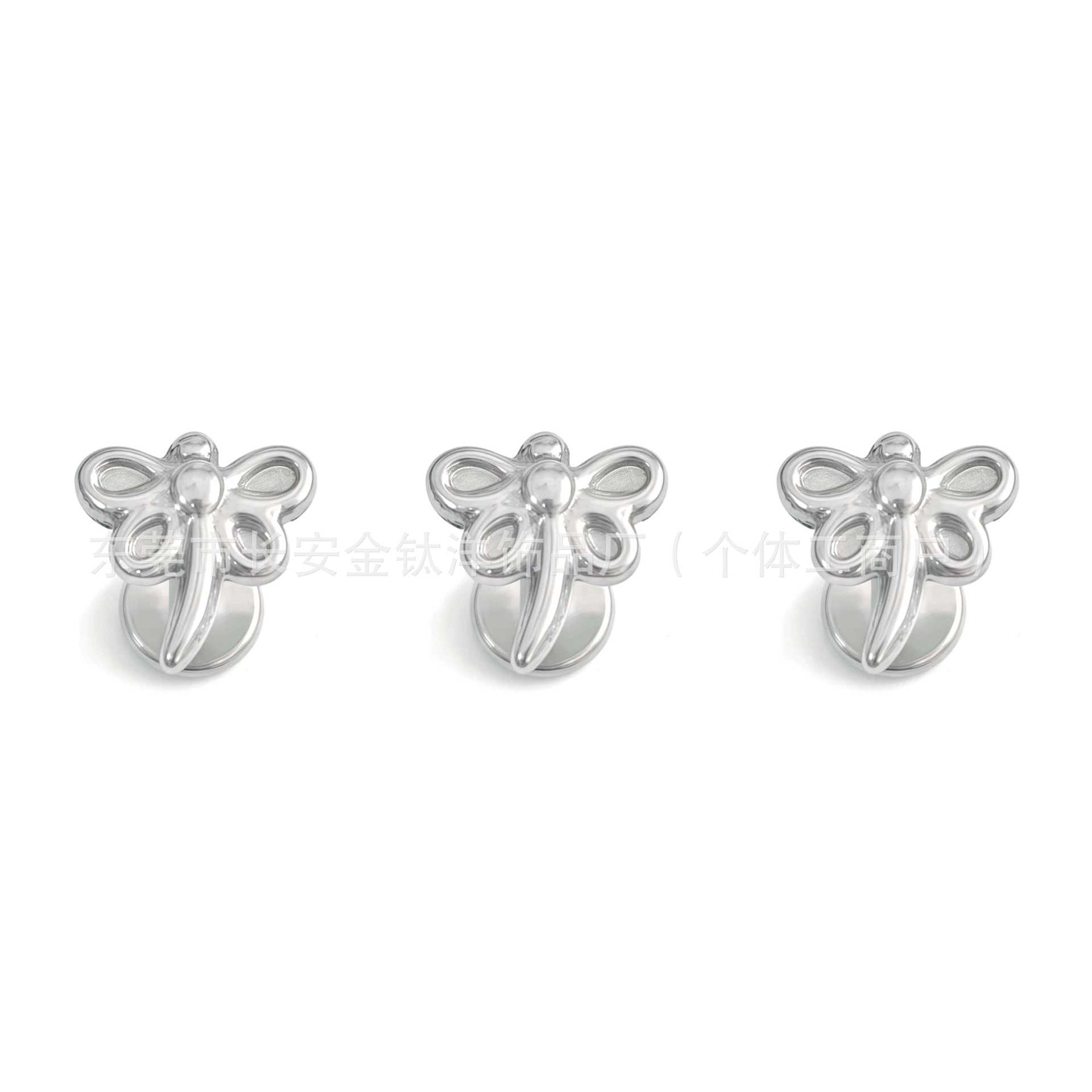 Pointed titanium steel lip stud product view