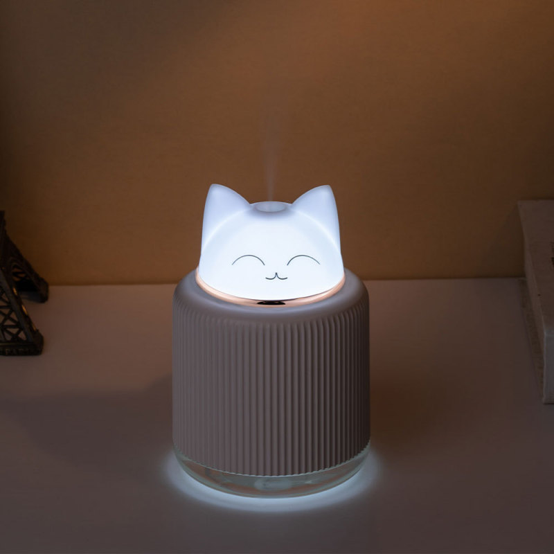 桌面灯宠加湿器家用3色氛围小夜灯大雾量补水仪灯宠静音雾化器|undefined