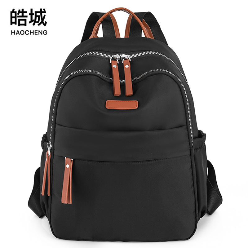 Bolsos para mujer 2023 nuevas damas coreanas mochila de tela Oxford moda contraste color al aire libre mochila de viaje ligero marea