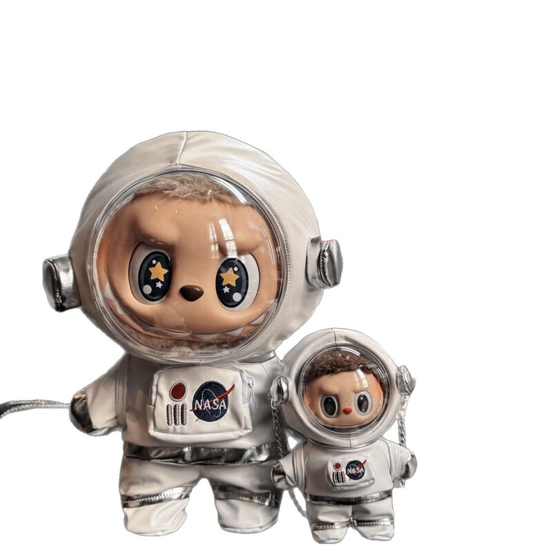 新しいラブブ宇宙飛行士服高価値スーツ 17cmlabb ブラインドボックスビニール人形ペンダントベビー服|undefined