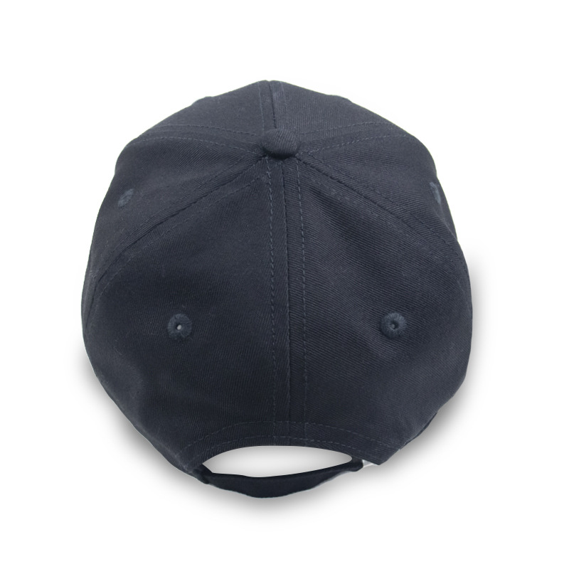 Gorra de béisbol negra informal con protección solar y ala larga para hombres y mujeres, adecuada para protección solar al aire libre y senderismo.