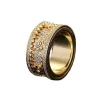 Golden, diamond encrusted