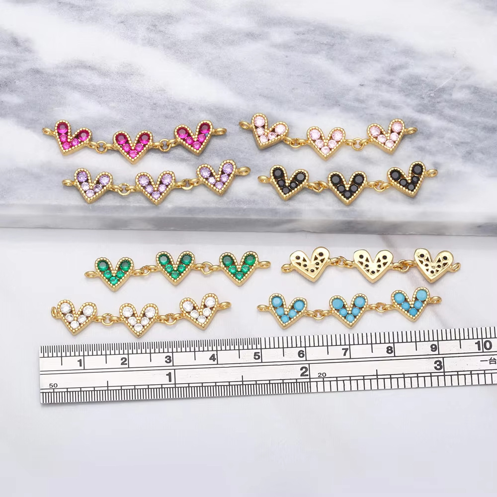 1g Weight Pendant Jewelry Making Type 8*42mm Jewelry Making Size Zircon Inlay Material DIY Jewelry Accessories Classification 1 Piece, 3 Pieces Quantity Copper Material Heart Shape Pattern Plating Design Simple Style Style 1 Piece 3 Pieces 8*42mm Copper Zircon Heart Shape Pendant Jewelry Accessories 2