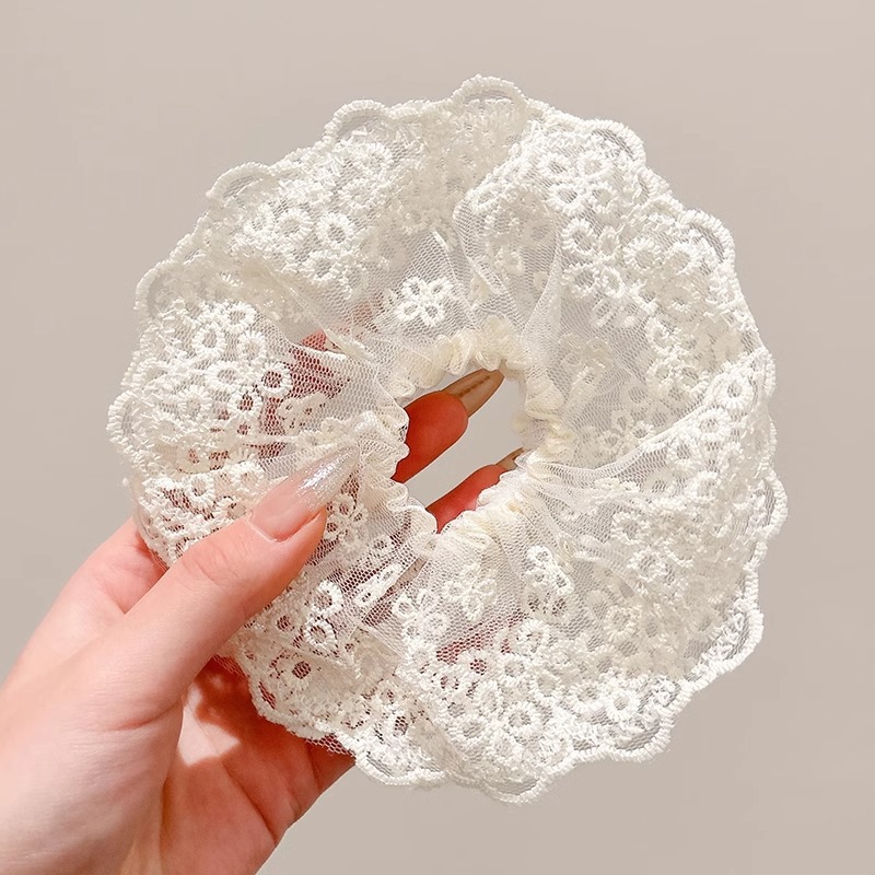 Anillo de cabello de intestino grande coreano para mujeres de alto nivel toallas cuadradas cuerdas de cabello de alta elasticidad y elásticas duraderas flojas flojas