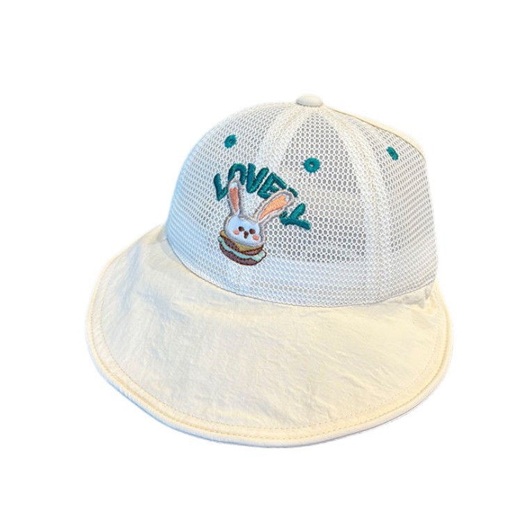 Sombrero de Sol con Malla para Niños de Algodón y Poliéster, Transpirable y Protección Solar, para Verano image 5