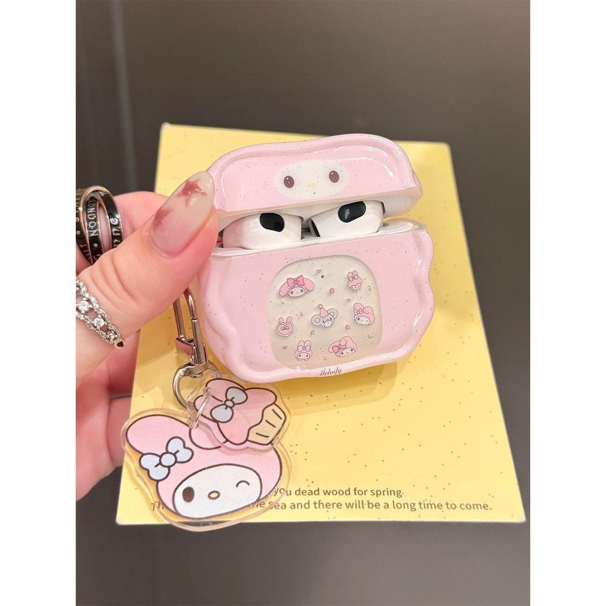 Cake Melody para Apple Airpod Pro3 / 2 auriculares, 5 generaciones de AirPods, 4 generaciones de estuche de protección Bluetooth