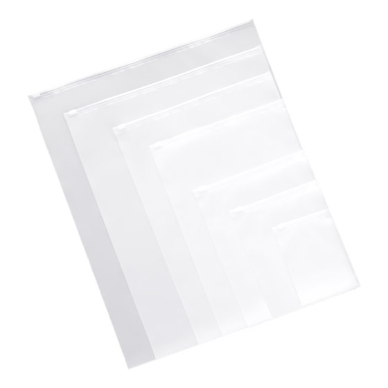 cpe frosted zipper bag transparent plastic eva clothing packaging bag thickened clothes storage in stock packaging bag wholesale