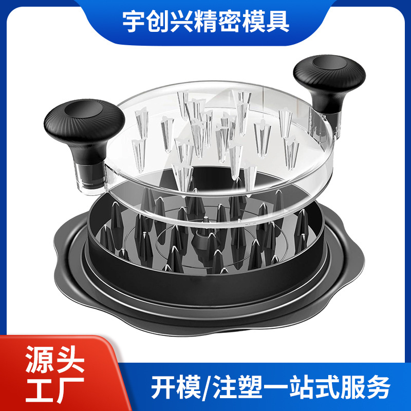 Cross-border best-selling transparent lid chicken slicer, manual meat shredding and chopping tool, meat separation tool