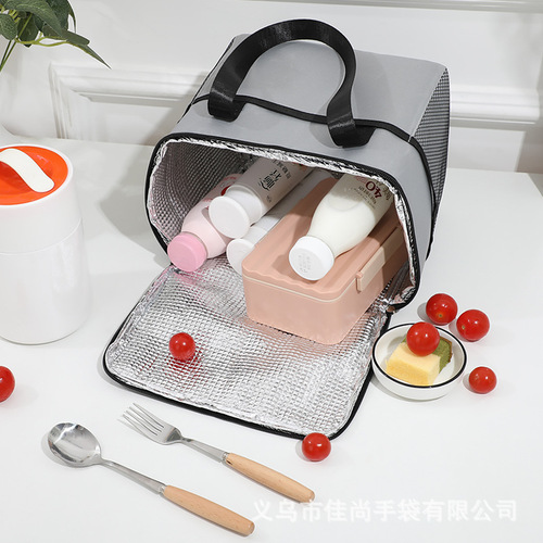 Korean lunch box bag thermal bag wholesale lunch bag large capacity simple student portable lunch thermal bag