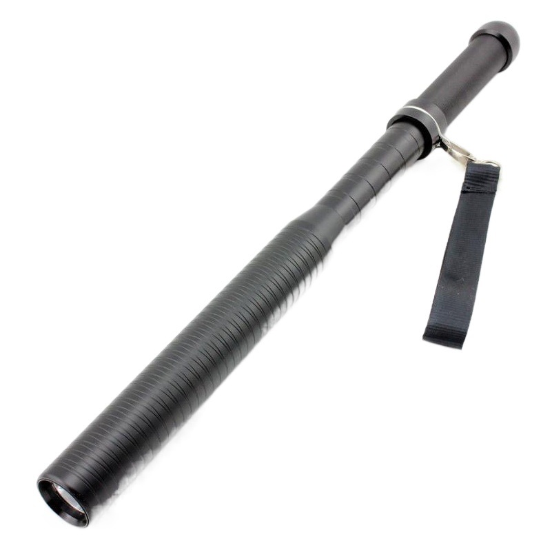 Luz de defensa transfronteriza LED recargable palo de diente de lobo linterna de luz fuerte anti-Lobo autodefensa antidisturbios patrulla palo de seguridad