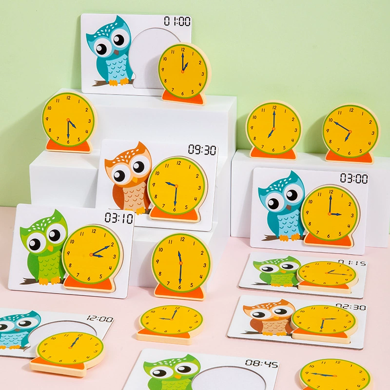 Teaching wooden toy, children's watch, training