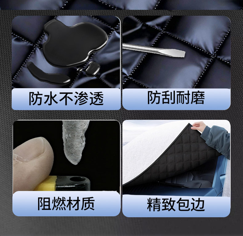 Car Cover, Winter Thickened Frost-Proof and Snow-Proof Cover, Front Windshield Snow-Proof and Anti-Freeze Winter Half Cover