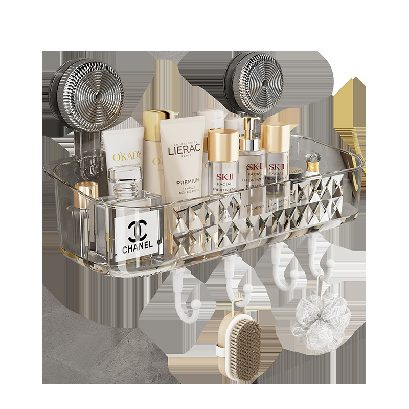 Special Suction Cup Storage Rack for Bathroom Cosmetics, No-Drill Wall-Mounted Multi-Layer Storage Rack, Lightweight Special Suction Cup Storage Rack for Bathroom Cosmetics, No-Drill Wall-Mounted Multi-Layer Storage Rack, Lightweight