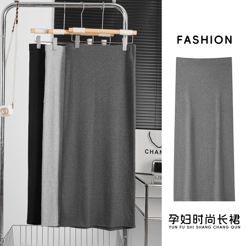 Беременные женщины без юбки для живота, весенне-осенний ленивый, беременные женщины тонкие прямые юбки, могут носить повседневные ягодичные юбки после беременности