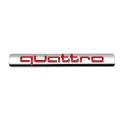 Suitable for Audi center console four-wheel drive models A3, A4, A5, A7, A6L, Q3, Q5, Q7, and quattro front and rear emblems (Car logo) - standard-quattro68cm