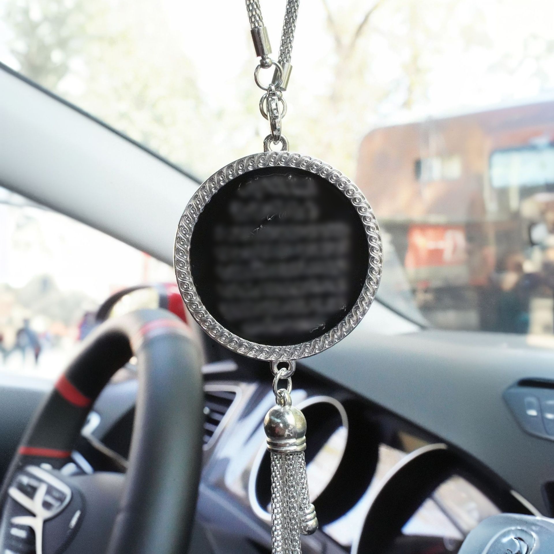 Cross-Border Middle East and Southeast Asia Zinc Alloy Car Seat Prayer Beads Scripture Car Hanging Ornament Car Accessory Source Factory