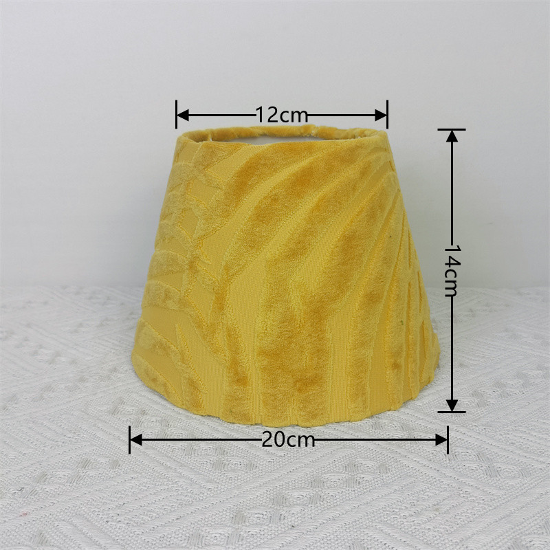 Pantalla de escritorio de noche de Comercio Exterior Europeo pantalla plana redonda dormitorio Shell anti-piercing E27 franela moderna PVC