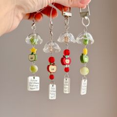 【ピンイン青雲】かわいい幸運な果物の携帯ストラップ
