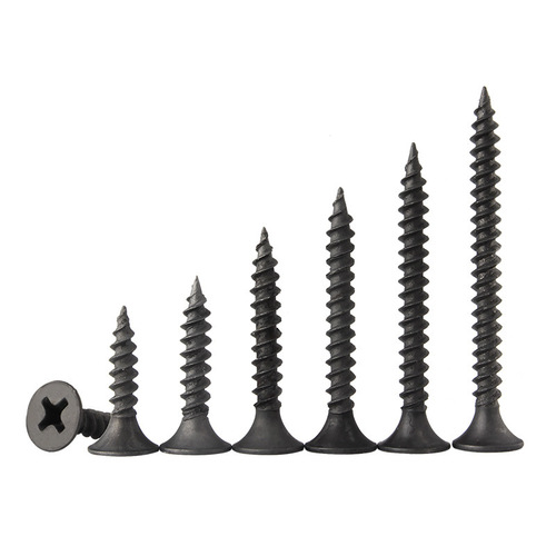 Iron gray phosphorus wallboard nails cross countersunk head self-tapping nails woodworking nails gypsum board dry wall nails flat head screws one pound
