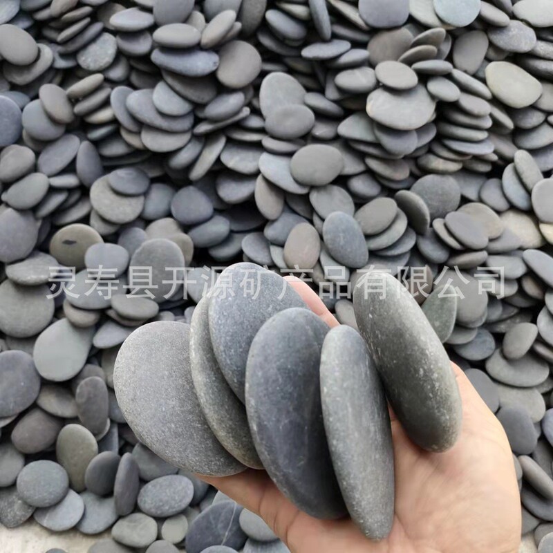Painting stone painting rubble children's creative flat pebbles black painting Stone Children DIY hand painted stone