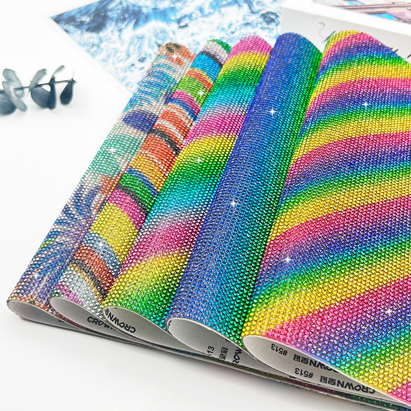 Nuevo colorido pegamento de diamante de agua de doble cara pegamento de fusión en caliente autoadhesivo hoja de perforación automotriz joyería diy accesorios de diamante de agua