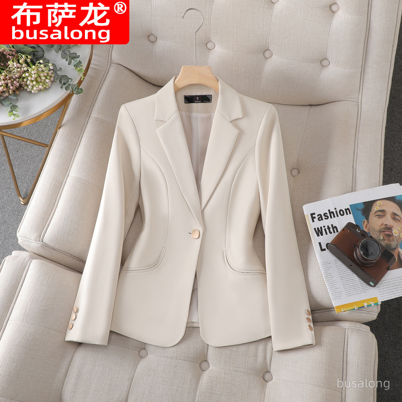 New Bergamong Kingong Women's Long-Sleeved Professional Suit Formal Wear Women's Jacket Work Clothes 8305