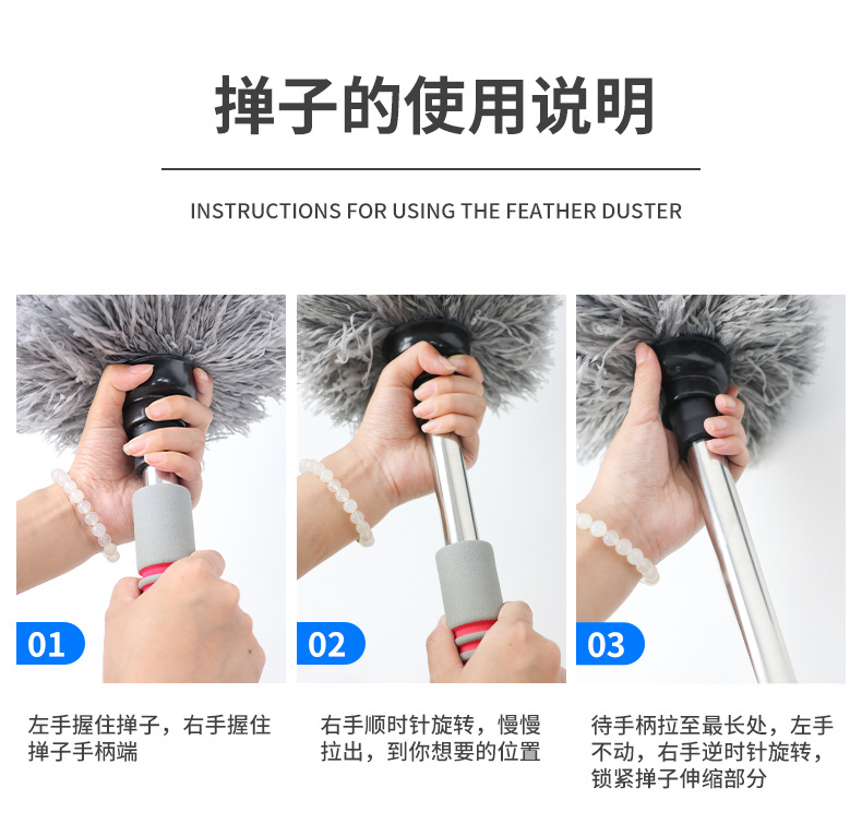 Car Cleaning Brush, Dust Duster, Soft Bristle Car Cleaning Mop, Car Cleaning Brush, Car Wash Mop