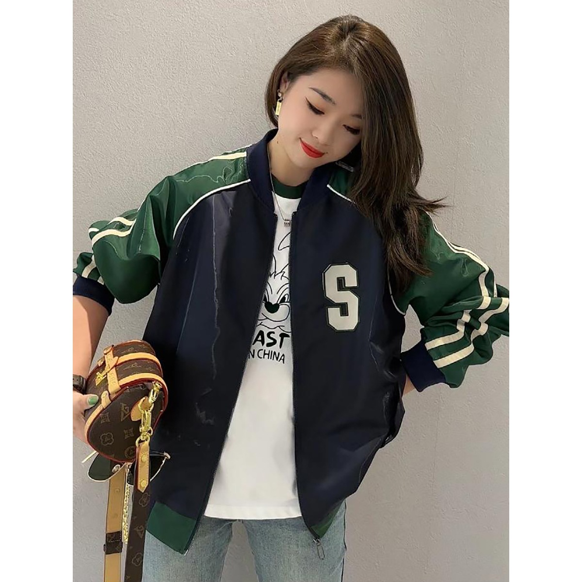 European Casual Loose Baseball Suit Coat Women's Short 2024 Spring and Autumn New Small Sports Jacket Top