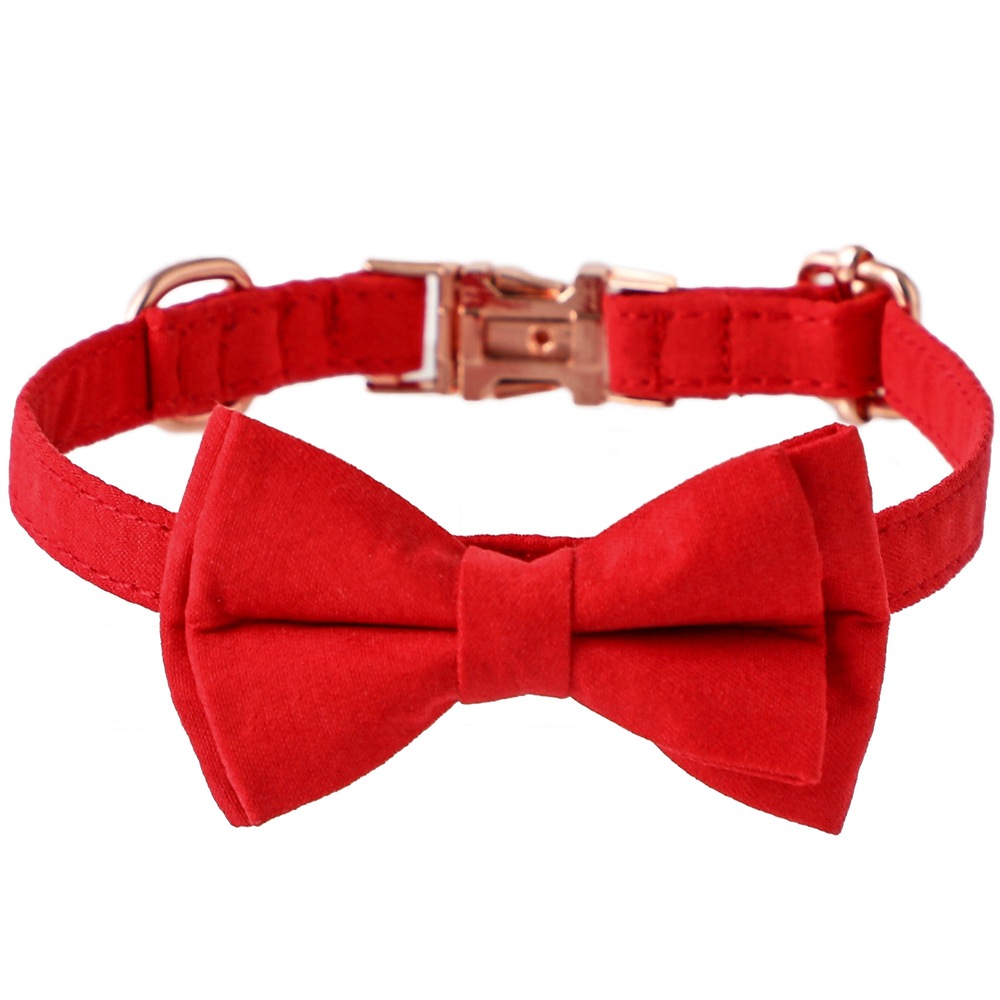 TANPOPO transfronterizo nuevo collar de gato oro rosa corbata de gato corbata de perro británico