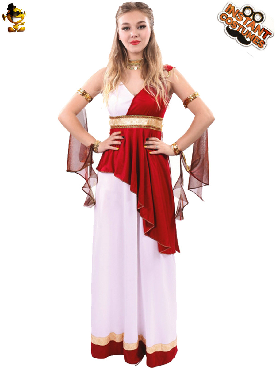 Adulto griego diosa del Sol vestido de fiesta de Halloween de las mujeres mascarada griega traje de la etapa traje