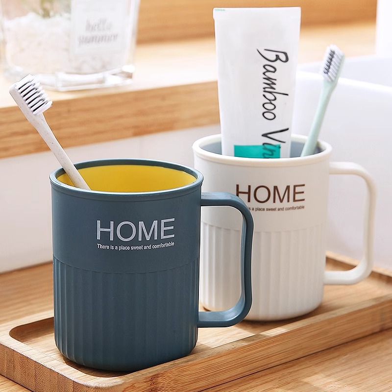 Mouthwash Household Washing Cup Children Couple Pair Simple Toothbrushing Set Creative Tooth Cylinder_voghion.com