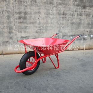 Handcart Single and Double Wheel Agricultural Wheelbarrow Truck Garden Construction Waste Site Hand-Pulled Factory Light Truck