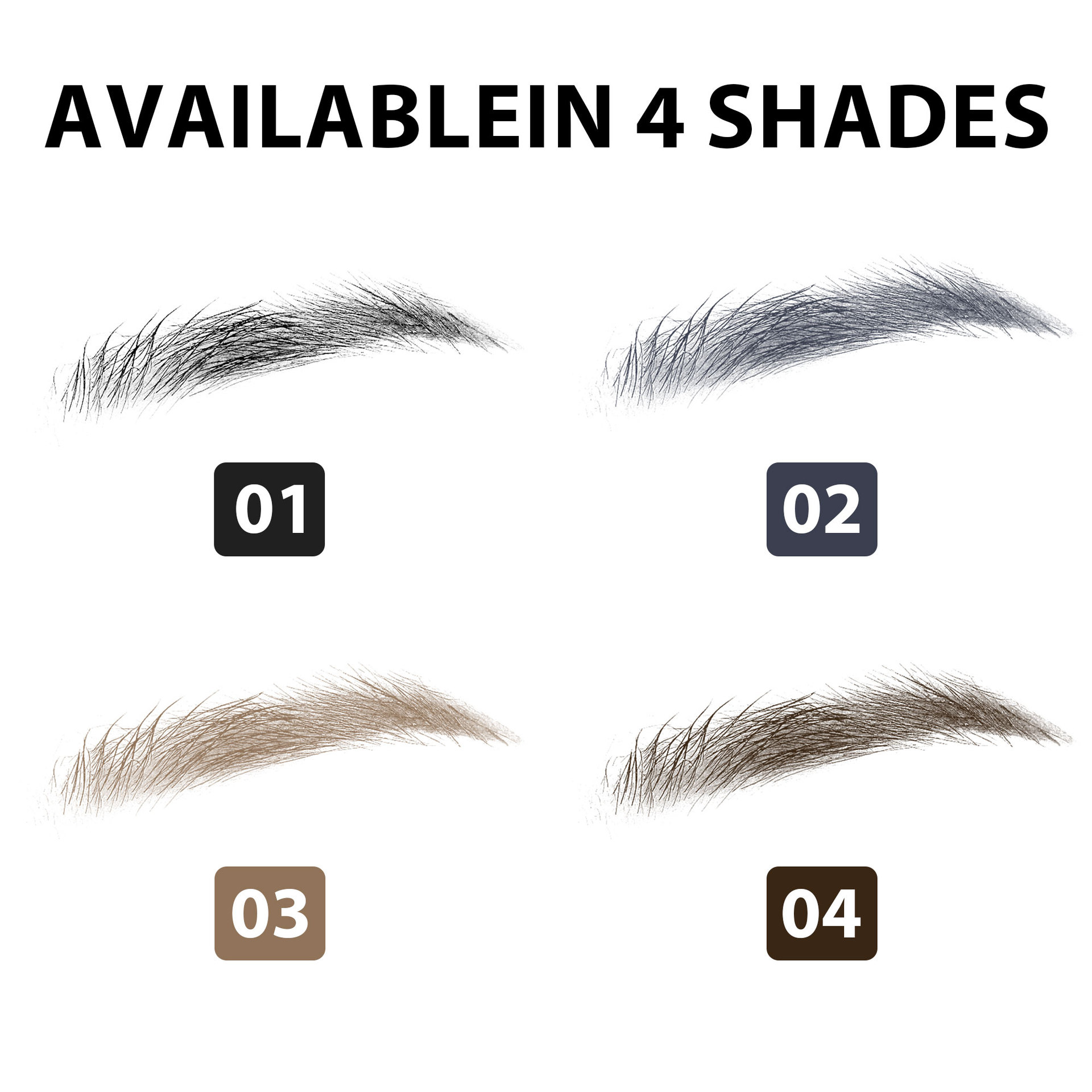 SHCOETY dual-head ultra-fine Eyebrow Pencil 4-color natural, long-lasting, waterproof, sweat-proof, non-smudge ultra-fine core cross-border makeup undefined