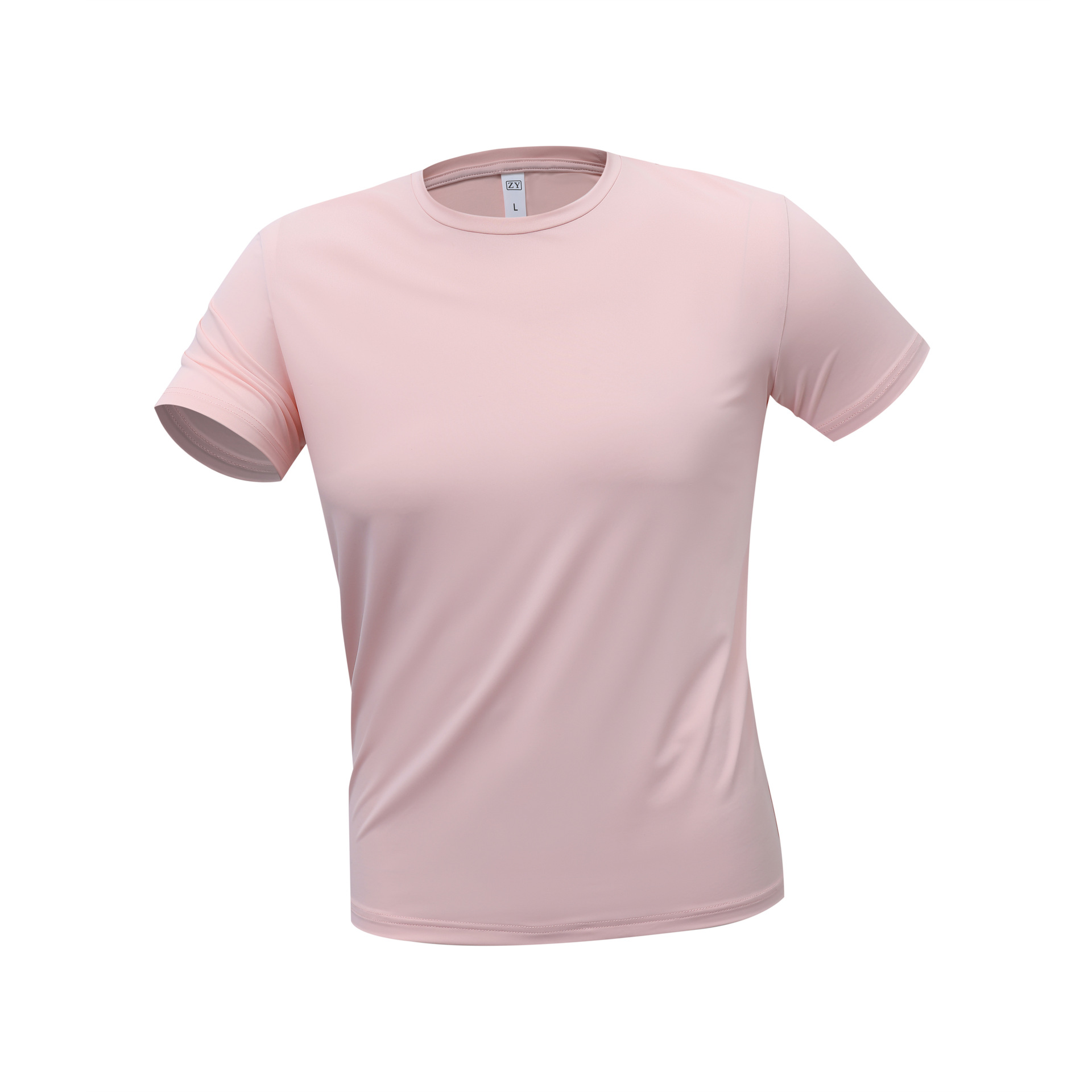 Deportes de alta gama protector solar sudor de manga corta de verano camiseta de seda de hielo ropa de trabajo deportiva de secado rápido camiseta de cuello redondo personalizada