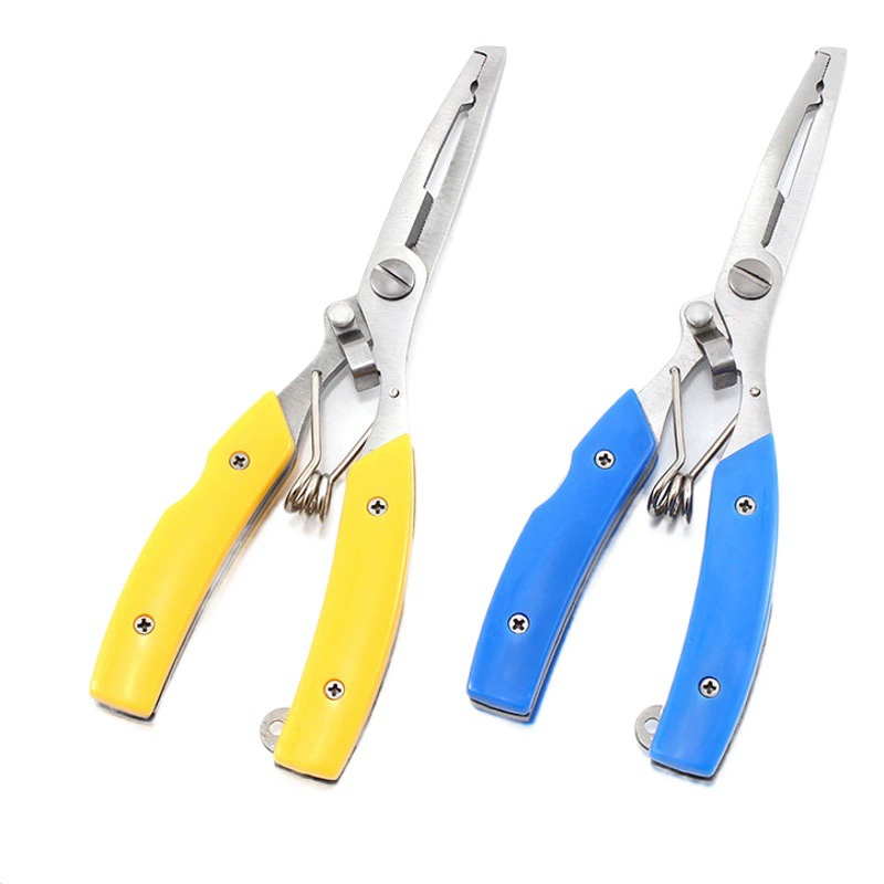 Многофункциональные дорожные плоскогубцы для рыбалки на открытом воздухе Аксессуары для рыболовных ножниц из нержавеющей стали ножницы рыболовный крючок противоскользящая ручка