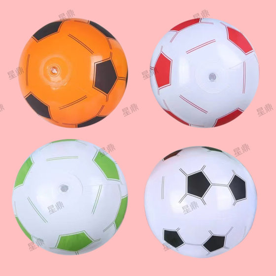 Factory direct pvc inflatable toy beach ball children's cartoon six-piece ball watermelon ball smiling ball