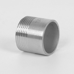 Stainless steel welded single head screw wire for threaded pipe fittings straight through external 2/4 inch 1 inch 2 inch