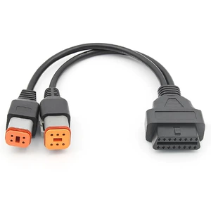 Harley 4-Pin+6-Pin Motorcycle Diagnostic Cable 4Pin 6Pin 2in1 for Harley Davidson