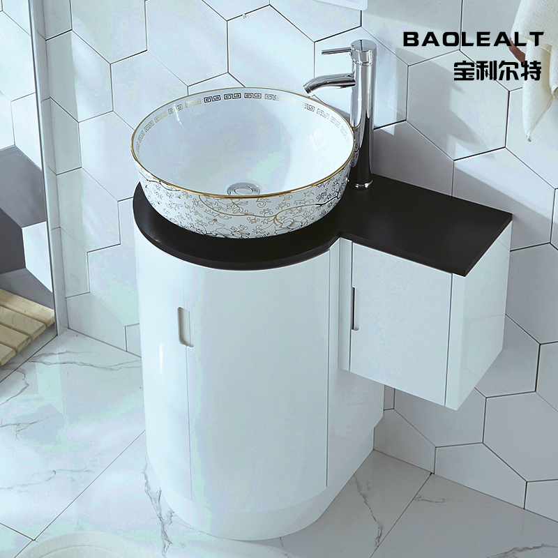 5V bathroom cabinet washbasin small apartment bathroom cabinet combination toilet toilet toilet, basin basin wash pond small waterproof new
