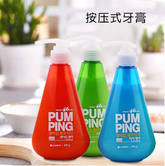 韓國 LG按壓式牙膏 液體牙膏 倍瑞傲派繽 清潔牙齒 清新口氣 285g