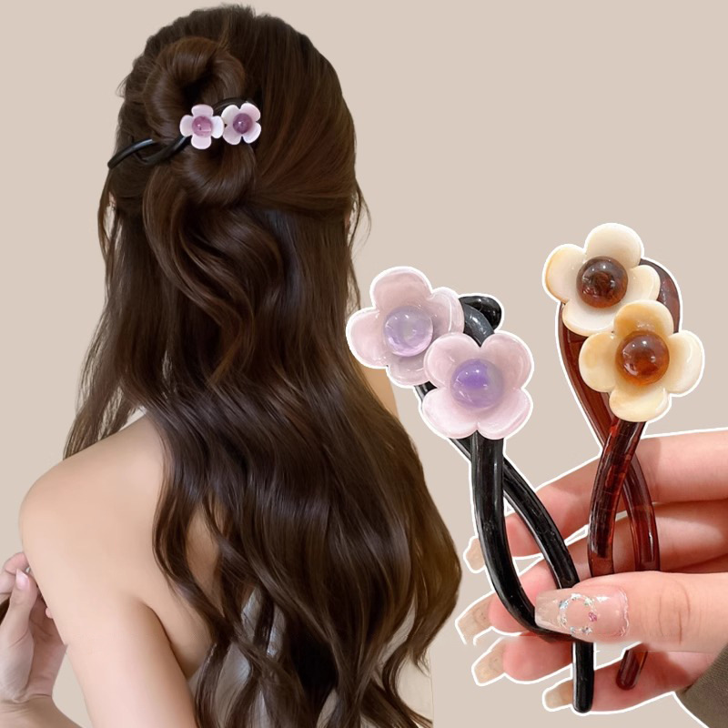 Twist una palabra clip de cabello para mujeres detrás de la cabeza clip de cabello 2024 nuevo estilo de alta calidad medio clip de cabello tiburón adornamiento para el cabello image 4