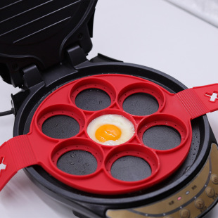 Food grade silicone omelet 7 hole omelet round star heart-shaped high temperature resistant creative multi-functional pancake maker