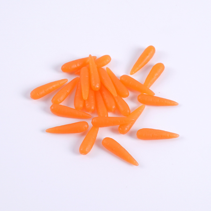 仿真迷你胡萝卜蔬菜模型微缩食玩迷你厨房小萝卜食材过家家玩具|undefined