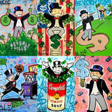 ALEC专卖店经典街头艺术帆布画壁画海报墙艺术卧室客厅现代装饰画