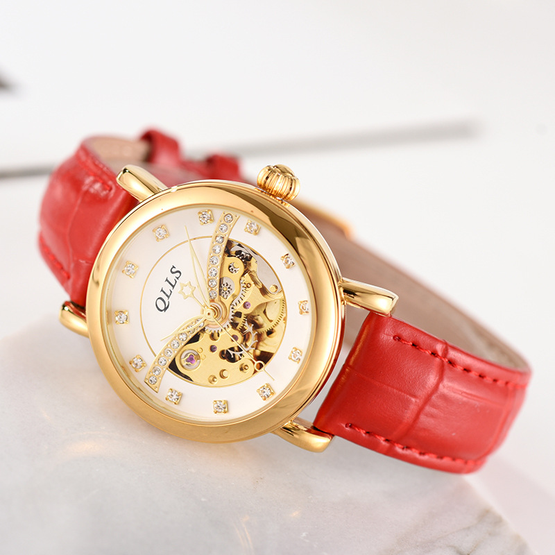 QLLS Chilo luxury fashion waterproof watch stars Korean women's watch automatic mechanical watch factory wholesale