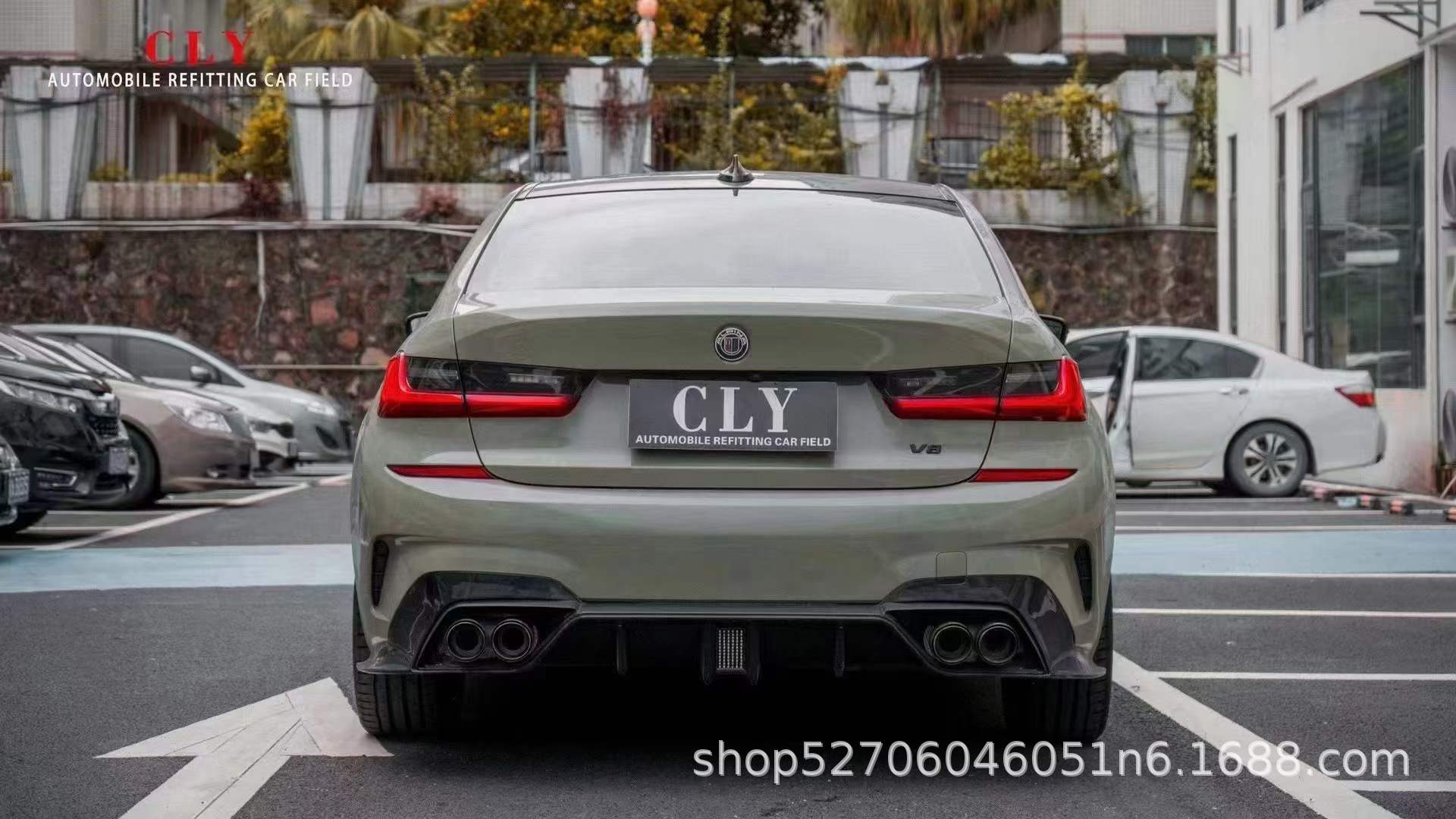 Suitable for BMW 20-22 3 Series G20/G28 modification and upgrade M3C front bumper front lip fender cover rear lip