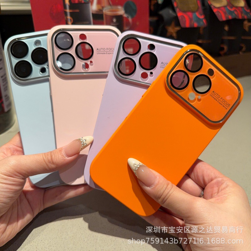 Ultra-Thin and Ultra-Light Liquid Silicone Large Window Case Suitable for Iphone17Pro Lens All-Inclusive Mobile Phone Case 16 Anti-Scratch