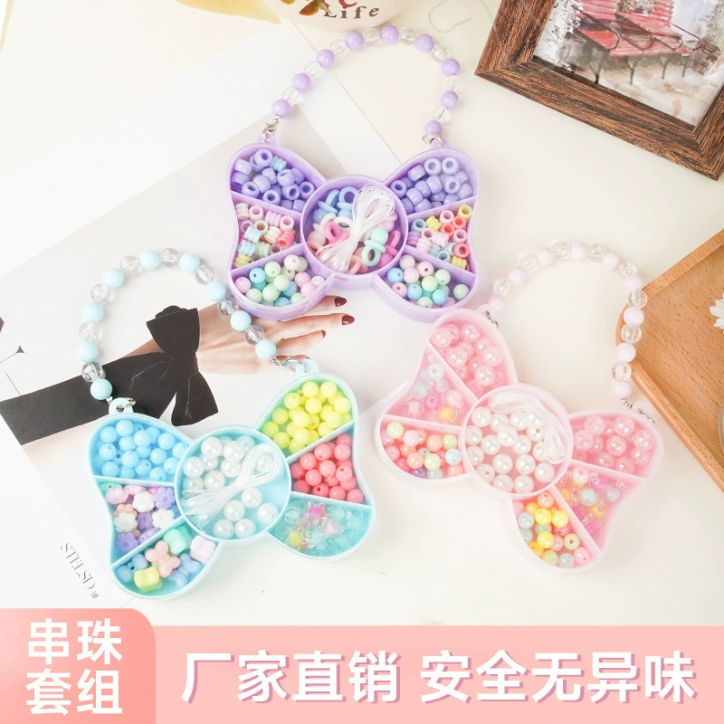 Оптовые бусины для рукоделия, подарочная коробка с бусинами, развивающий материал для творчества, сумка для браслетов и ожерелий, коробка-саквояж