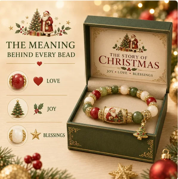 2026 Independent Website Cross-Border Hot-Selling Christmas Popular Handmade Beaded Elastic Lucky Bracelets for Men and Women Wholesale from Manufacturer